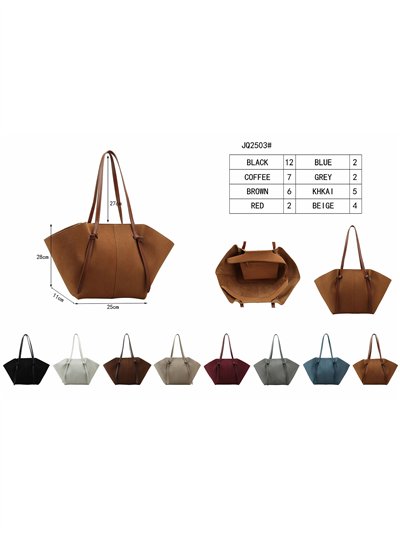 Bolso shopper amplio minimalista efecto ante
