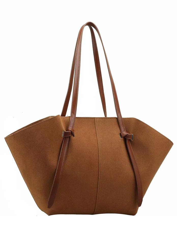 Bolso shopper amplio minimalista efecto ante