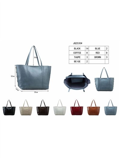 Bolso shopper maxi de hombro con tachas laterales