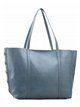 Borsa shopper maxi a tracolla con borchie laterali