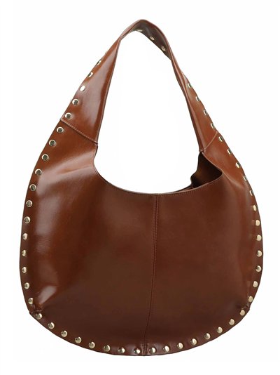 Bolso hobo grande con tachas metalizadas 2