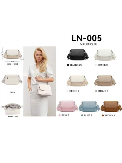 Compact flap crossbody bag
