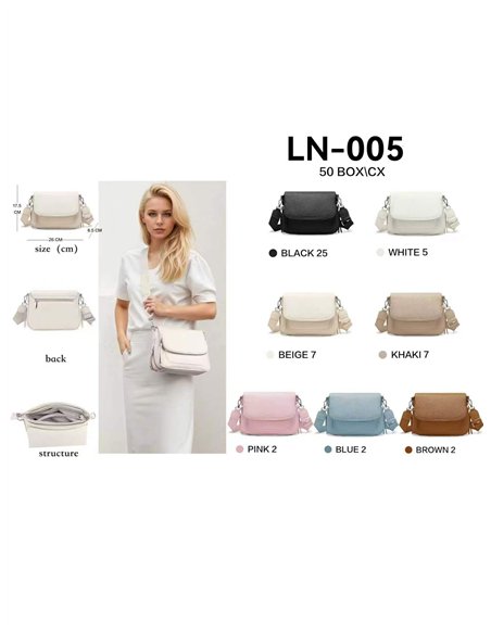 Compact flap crossbody bag