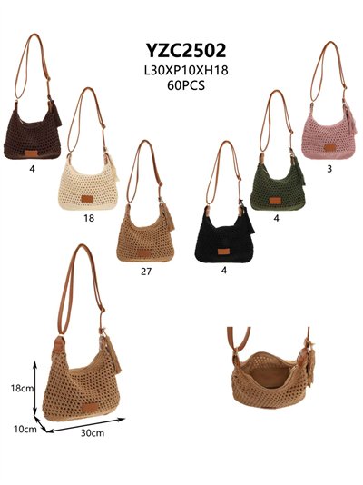 Bolso bandolera crochet calado 2