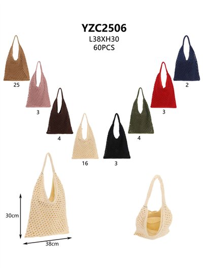 Bolso shopper crochet calado