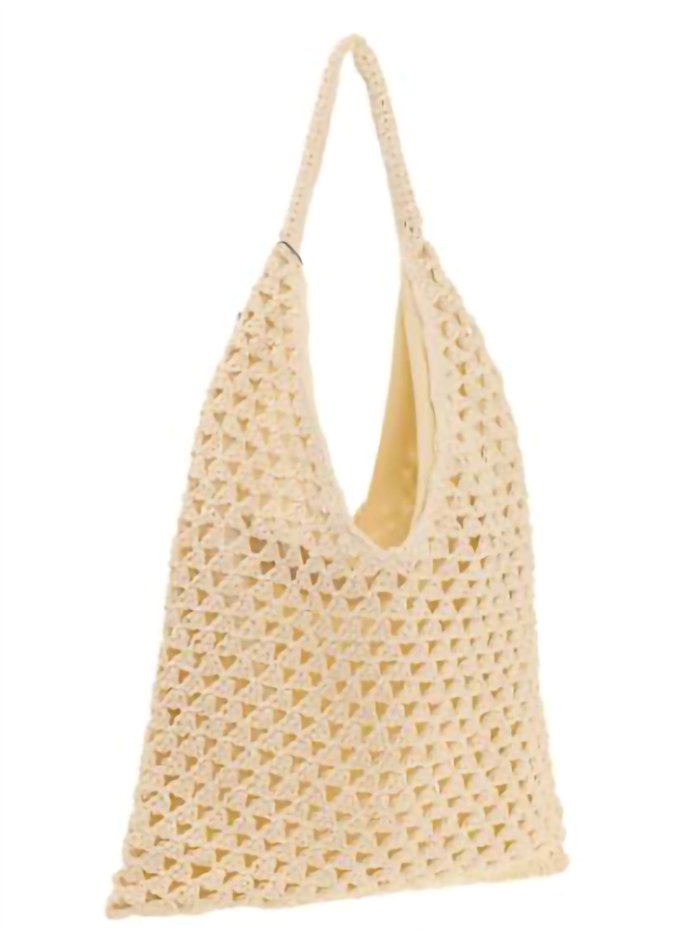 Bolso shopper crochet calado