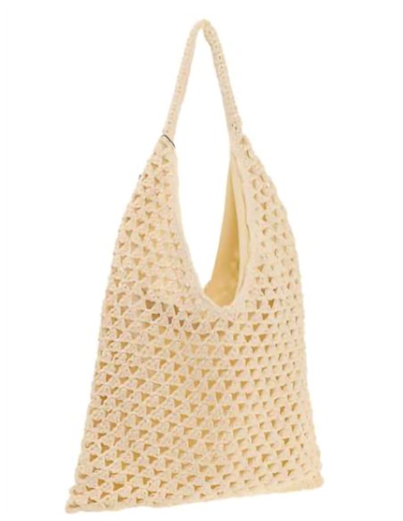 Bolso shopper crochet calado
