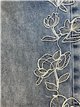 Jeans rectos bordado floral lateral