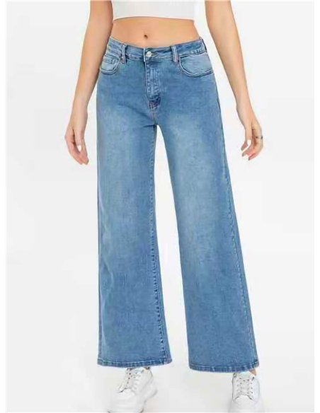 Jeans wide leg básicos