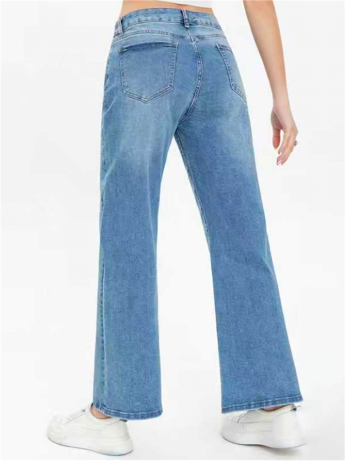 Jeans wide leg básicos