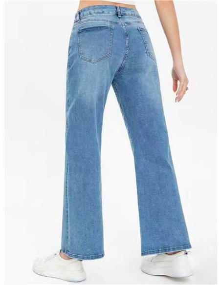 Jeans wide leg básicos