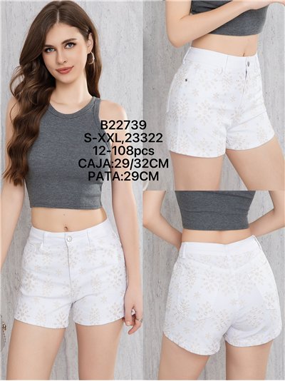 Short blanco bordado 2