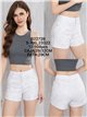 Short blanco bordado