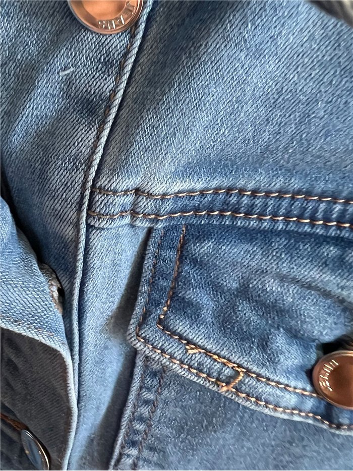 Belted midi denim shirt dress