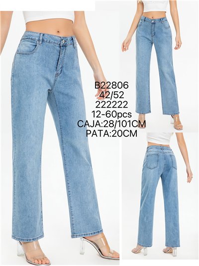 Jeans rectos básicos tallas grandes 2