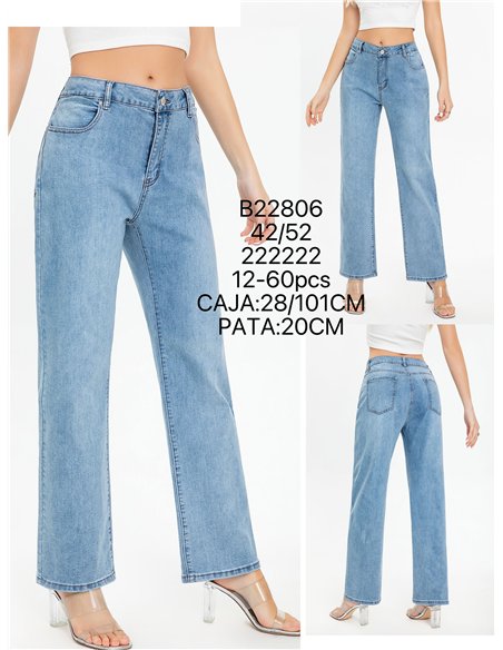 Jeans rectos básicos tallas grandes