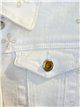 Chaqueta denim blanca bordada