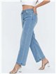 Jeans wide leg con tachas
