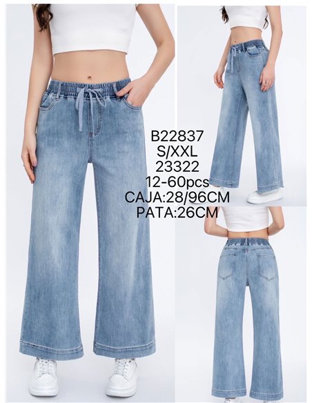 Jeans fluidos con cintura elástica