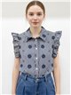 Camicia a quadretti ricamata