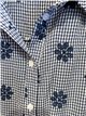Camicia a quadretti ricamata