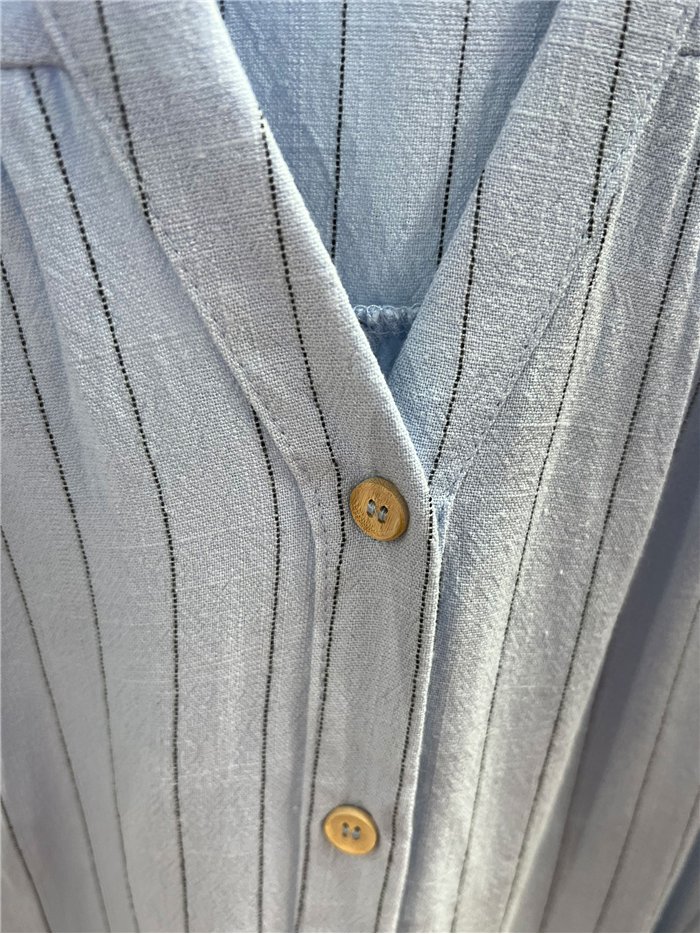 Blusa rayas con volante