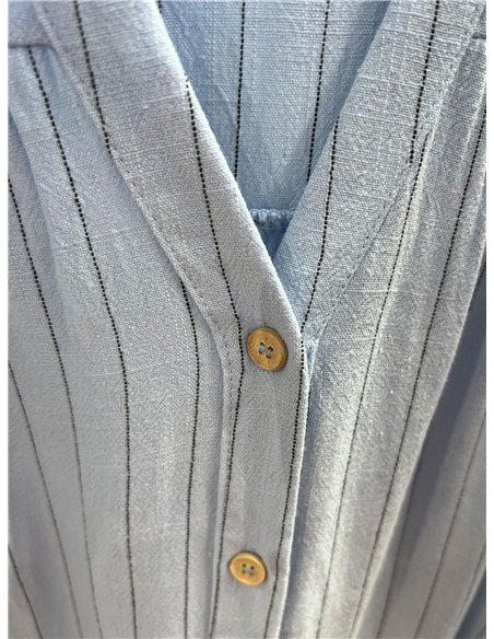 Blusa rayas con volante