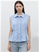 Blusa sin mangas con encaje