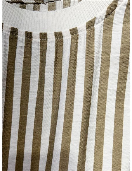 Conjunto top rayas y pantalón