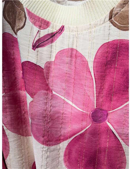 Conjunto top floral y pantalón