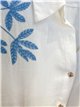 Embroidered leaf drawstring shirt