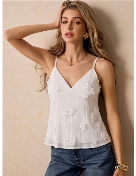 Top lencero flores 3D