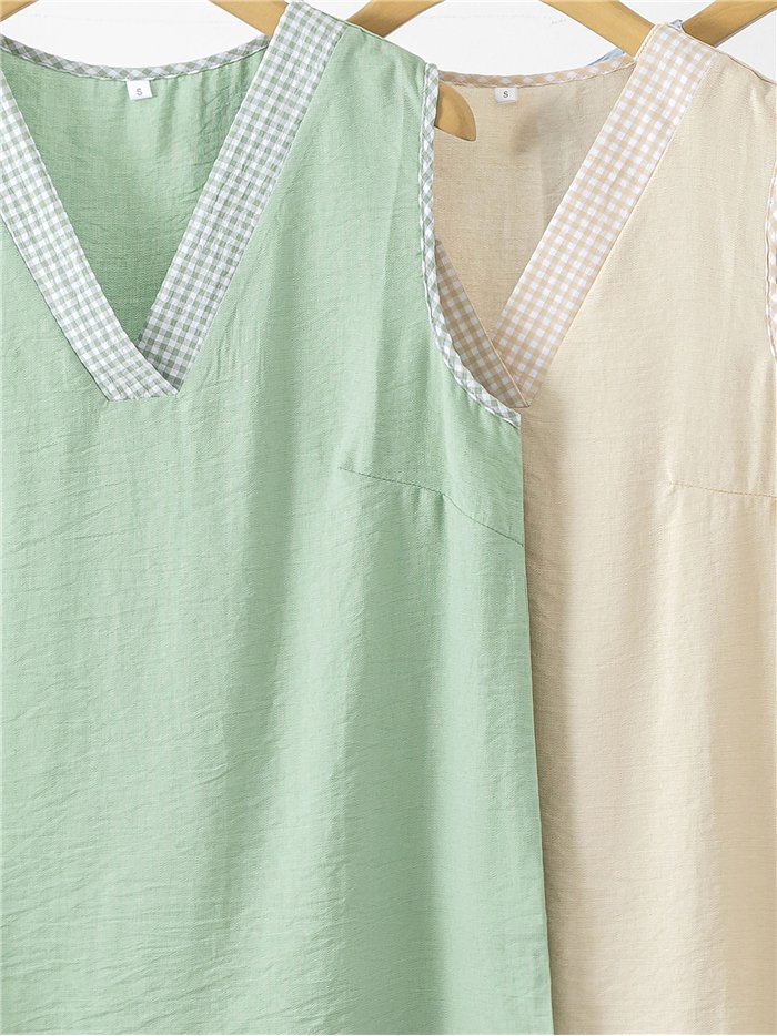 Conjunto top vichy y pantalón ancho