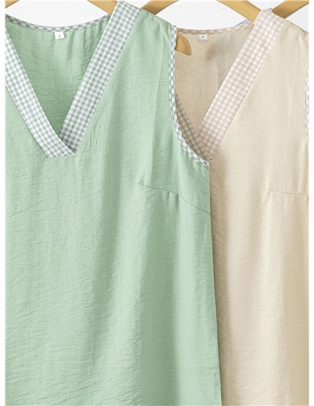 Conjunto top vichy y pantalón ancho