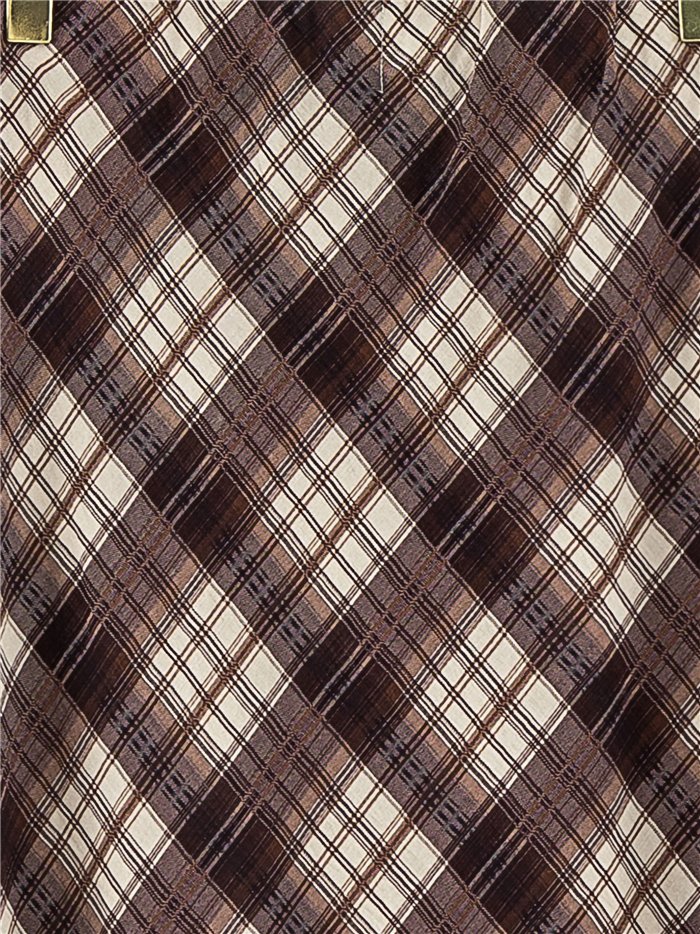 Falda midi de cuadros