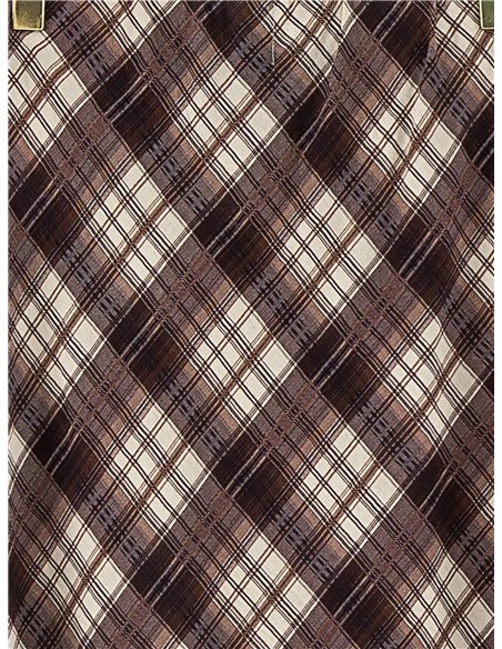 Falda midi de cuadros