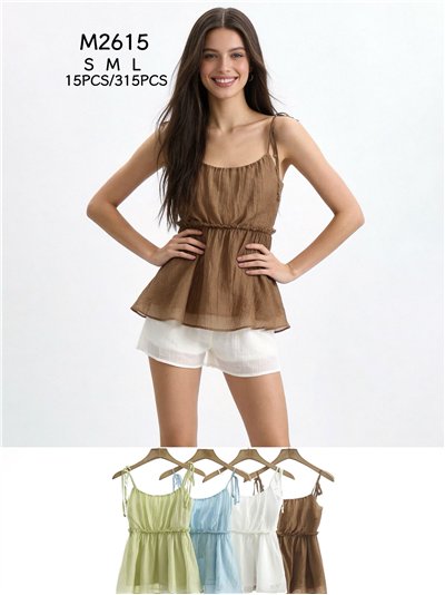 Top peplum de tirantes 2