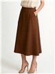 A line midi skirt