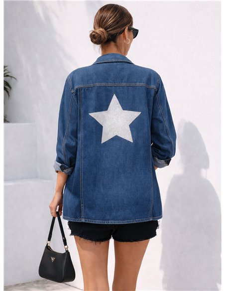 Giacca di jeans con stella