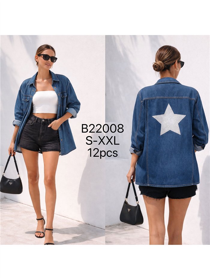 Giacca di jeans con stella