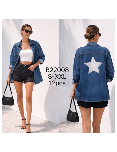 Giacca di jeans con stella