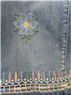 Jeans rectos flores bordadas