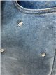 Jeans rectos bordados 