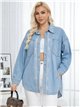 Sobrecamisa denim bordada