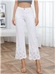 Jeans blancos calados