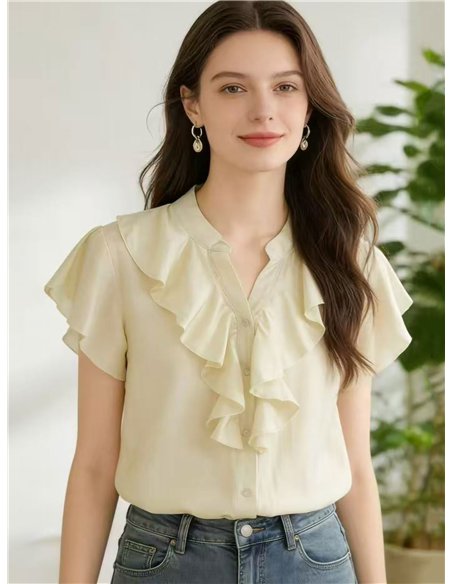 Camicetta romantica con volant