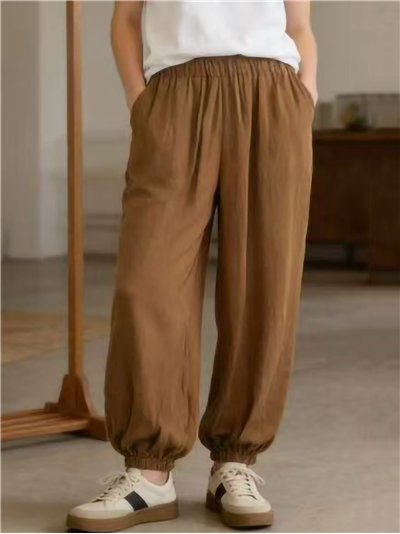 Pantalón bombacho satinado