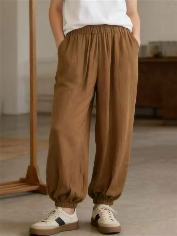 Pantalón bombacho satinado