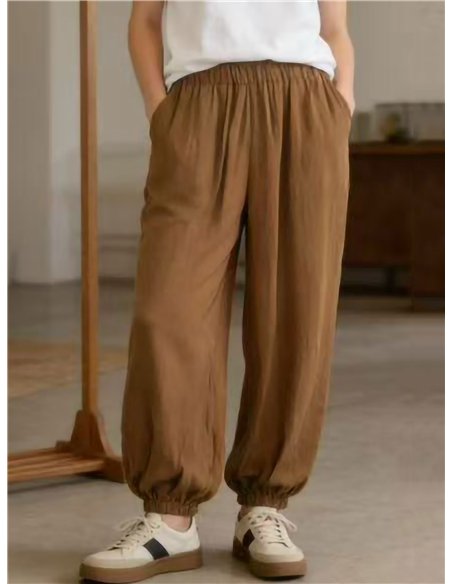 Pantalón bombacho satinado