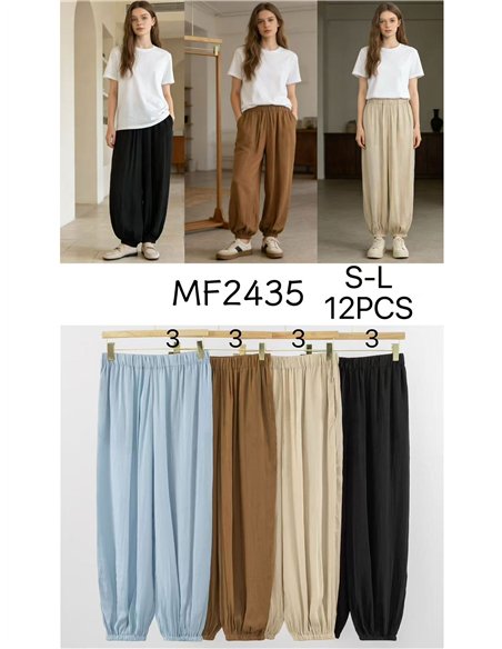 Pantalón bombacho satinado